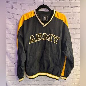 Vintage 90s Gear for‎ Sports Army Pullover Windbreaker Light Jacket Size L Black